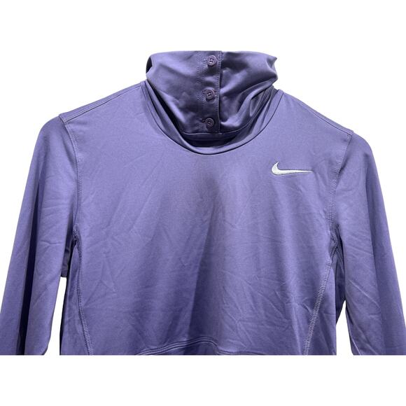 Nike Golf Dri-Fit Womens Small/Tall Pullover Long Sleeve Mock Neck Purple NEW - Picture 3 of 14